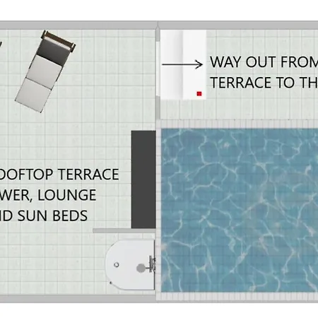 Luxury Penthouse - Rooftop Pool - 100m To The Sea Appartement